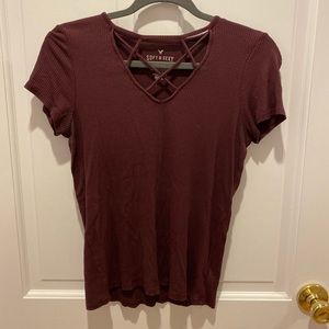 AEO Soft and Sexy Ribbed Tee